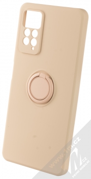 1Mcz Grip Ring Skinny ochranný kryt s držákem na prst pro Xiaomi Redmi Note 11 Pro 4G (Global version), Redmi Note 11 Pro 5G (Global version) světle růžová (powder pink)