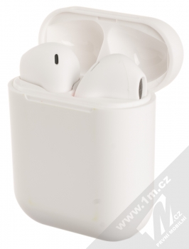 1Mcz i12 inPods Simple TWS Bluetooth stereo sluchátka bílá (white) nabíjecí pouzdro se sluchátky