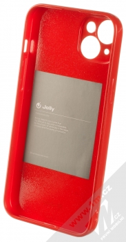 1Mcz Jelly Skinny TPU ochranný kryt pro Apple iPhone 14 Plus červená (red) zepředu