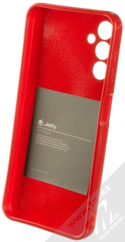1Mcz Jelly TPU ochranný kryt pro Samsung Galaxy A14, Galaxy A14 5G červená (red) zepředu