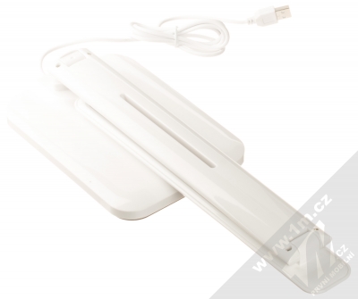 1Mcz LED Touch lampička s podložkou bezdrátového nabíjení bílá (white) složené