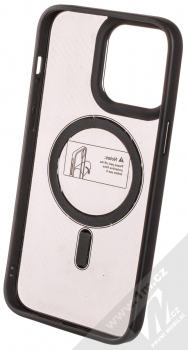 1Mcz MagCarbon ochranný kryt s MagSafe pro Apple iPhone 14 Pro Max černá (black) zepředu