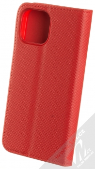 1Mcz Magnet Book Color flipové pouzdro pro Apple iPhone 13 mini červená (red) zezadu