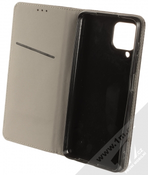 1Mcz Magnet Book Color flipové pouzdro pro Samsung Galaxy A22 černá (black) otevřené