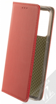 1Mcz Magnet Book flipové pouzdro pro Realme GT2 Pro červená (red)