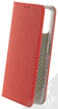 1Mcz Magnet Book flipové pouzdro pro Xiaomi Redmi Note 10, Redmi Note 10S, Poco M5s červená (red)
