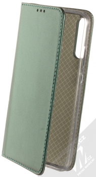 1Mcz Magnetic Book flipové pouzdro pro Huawei P40 Lite E tmavě zelená (dark green)