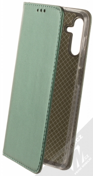 1Mcz Magnetic Book flipové pouzdro pro Samsung Galaxy A04s, Galaxy A13 5G tmavě zelená (dark green)