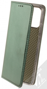 1Mcz Magnetic Book flipové pouzdro pro Xiaomi Redmi 10C, Redmi 10 Power, Poco C40 tmavě zelená (dark green)