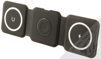 1Mcz MagSafe Triple Charger bezdrátová nabíječka pro Apple iPhone a Apple Watch černá (black) seshora