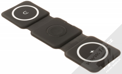 1Mcz MagSafe Triple Charger bezdrátová nabíječka pro Apple iPhone a Apple Watch černá (black)