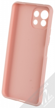1Mcz Matt Skinny TPU ochranný silikonový kryt pro Xiaomi Mi 11 Lite, Mi 11 Lite 5G světle růžová (powder pink) zepředu