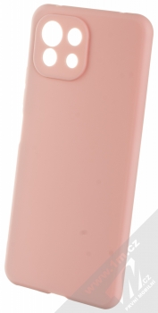 1Mcz Matt Skinny TPU ochranný silikonový kryt pro Xiaomi Mi 11 Lite, Mi 11 Lite 5G světle růžová (powder pink)
