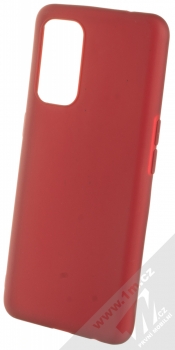 1Mcz Matt TPU ochranný silikonový kryt pro Oppo Reno5, Reno5 5G, Reno5 K, Find X3 Lite tmavě červená (dark red)