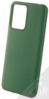 1Mcz Matt TPU ochranný silikonový kryt pro Xiaomi Redmi Note 12 5G, Poco X5 tmavě zelená (forest green)
