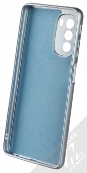 1Mcz Metallic TPU ochranný kryt pro Motorola Moto G51 5G modrá (blue) zepředu