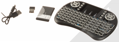 1Mcz Mini Keyboard Bluetooth klávesnice s podsvícením černá (black) balení