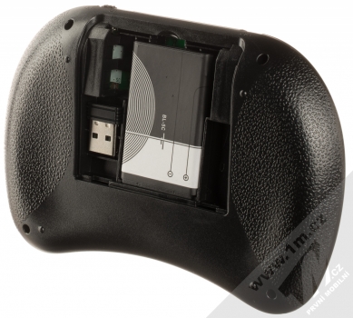 1Mcz Mini Keyboard Bluetooth klávesnice s podsvícením černá (black) baterie a USB přijímač