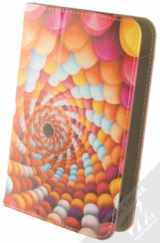 1Mcz Orbi Pestrobarevné Lipo flipové pouzdro pro tablet od 7 do 8 palců duhová (rainbow)