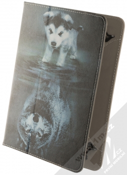 1Mcz Orbi Vlčátko a vlk flipové pouzdro pro tablet od 9 do 10 palců černá (black)