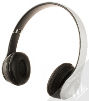 1Mcz P47 Bluetooth stereo sluchátka bílá černá (white black) zezadu