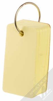 1Mcz Papírové jmenovky Obdélník 40 x 70 mm, čistý, 85 listů žlutá (yellow) zepředu