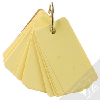 1Mcz Papírové jmenovky Obdélník 40 x 70 mm, čistý, 85 listů žlutá (yellow)