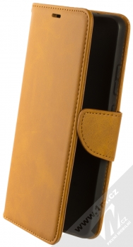 1Mcz Porter Book flipové pouzdro pro Nokia 2.4 okrově hnědá (ochre brown)