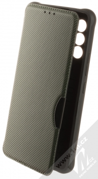 1Mcz Razor Book flipové pouzdro pro Samsung Galaxy A53 5G tmavě zelená (dark green)