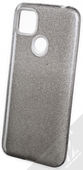 1Mcz Shining Duo TPU třpytivý ochranný kryt pro Xiaomi Redmi 9C stříbrná černá (silver black)