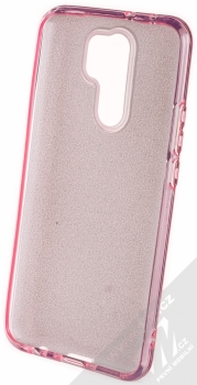 1Mcz Shining TPU třpytivý ochranný kryt pro Xiaomi Redmi 9 růžová (pink) zepředu