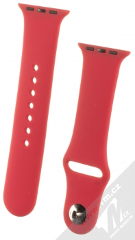1Mcz Silikonový sportovní řemínek pro Apple Watch 38mm, Watch 40mm karmínově červená (crimson red)