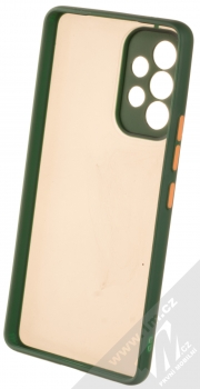1Mcz Solid Bumper ochranný kryt pro Samsung Galaxy A53 5G tmavě zelená (dark green) zepředu