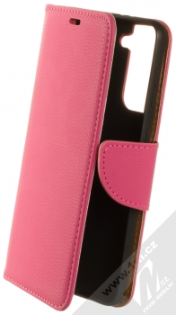 1Mcz Stranding Book flipové pouzdro pro Samsung Galaxy S21 sytě růžová (hot pink)