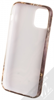 1Mcz Trendy Mramor TPU ochranný kryt pro Apple iPhone 12 mini bílá šedá (white grey) zepředu