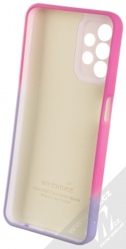 1Mcz Trendy Olejomalba Skinny TPU ochranný kryt pro Samsung Galaxy A13 4G růžová fialová (pink violet) zepředu