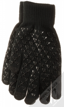 1Mcz Triangle Gloves pánské pletené rukavice pro kapacitní dotykový displej černá (black)