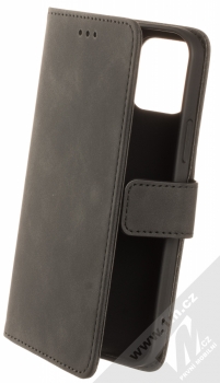 1Mcz Velvet Book flipové pouzdro pro Apple iPhone 12, iPhone 12 Pro černá (black)