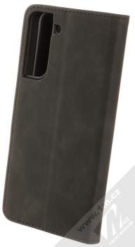 1Mcz Velvet Book flipové pouzdro pro Samsung Galaxy S22 Plus 5G černá (black) zezadu