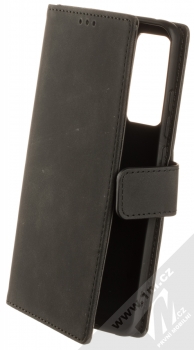 1Mcz Velvet Book flipové pouzdro pro Xiaomi 12, Xiaomi 12X černá (black)