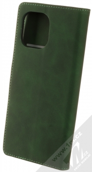 1Mcz Velvety Marten Book flipové pouzdro pro Xiaomi Mi 11 tmavě zelená (forest green) zezadu