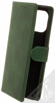 1Mcz Velvety Marten Book flipové pouzdro pro Xiaomi Mi 11 tmavě zelená (forest green)