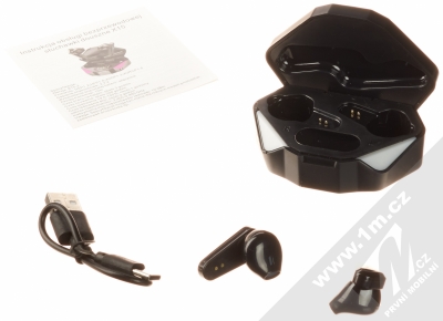 1Mcz X15 TWS Bluetooth stereo sluchátka černá (black) balení