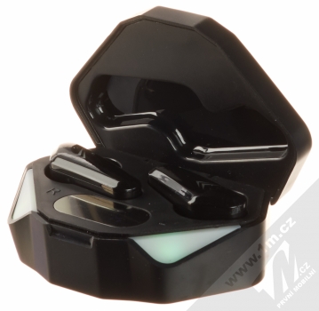 1Mcz X15 TWS Bluetooth stereo sluchátka černá (black) nabíjecí pouzdro se sluchátky