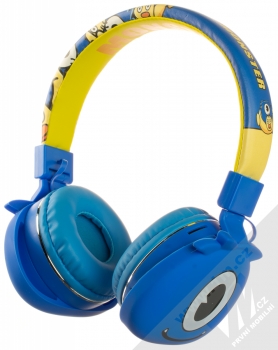 1Mcz YJ-09BT Monster Bluetooth stereo sluchátka modrá (blue) zezadu