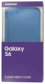 Samsung EF-ZG920BLEGWW Clear View Cover originální flipové pouzdro pro Samsung Galaxy S6 SM-G920F