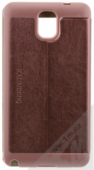 Kalaideng KA flipové pouzdro pro Samsung Galaxy Note 3 tmavě červená (wine red) zezadu