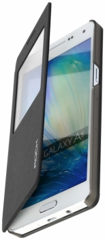 Rock Uni flipové pouzdro pro Samsung Galaxy A5 černá (black) pootevřené