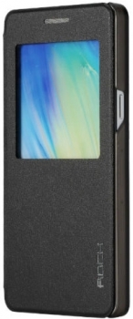 Rock Uni flipové pouzdro pro Samsung Galaxy A5 černá (black) zboku