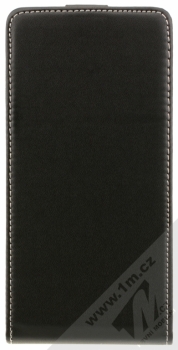 ForCell Slim Flip Flexi otevírací pouzdro pro HTC One M9 černá (black) zepředu
